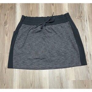 Athleta Womens Size M Gray Tennis Skort Elastic Waist Pockets Stretch Skirt